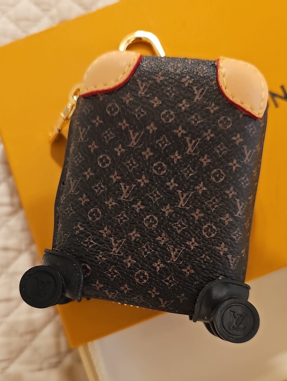 Monogram Horizon Mini Suitcase Bag Charm / Airpod Pouch / Key Pouch